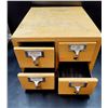 Image 2 : Vintage 4 Drawer Stacking Card File Cabinet