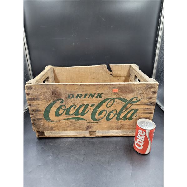 Vintage Wooden Coca-Cola Advertising Crate
