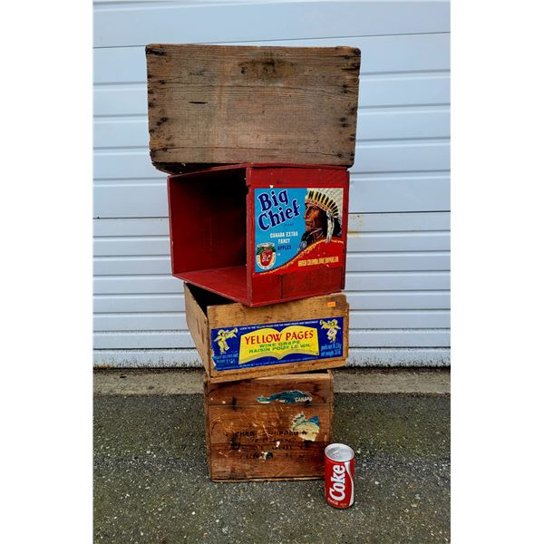 Vintage Advertising Crates