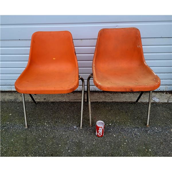 Vintage Bucket School Chairs