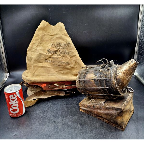 Vintage Garden Equipment & Bee Keeper Smoker