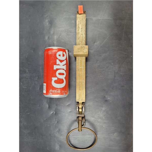 Vintage Brass Spring Balance Scale