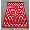 Image 1 : Large Red Patterned Carpet 5' x 7'