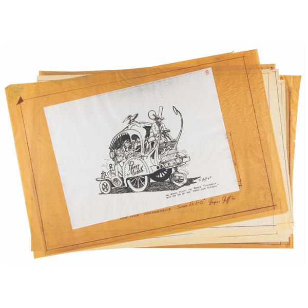 A Set of "Willy Wonka" Harper Goff Concept Prints.