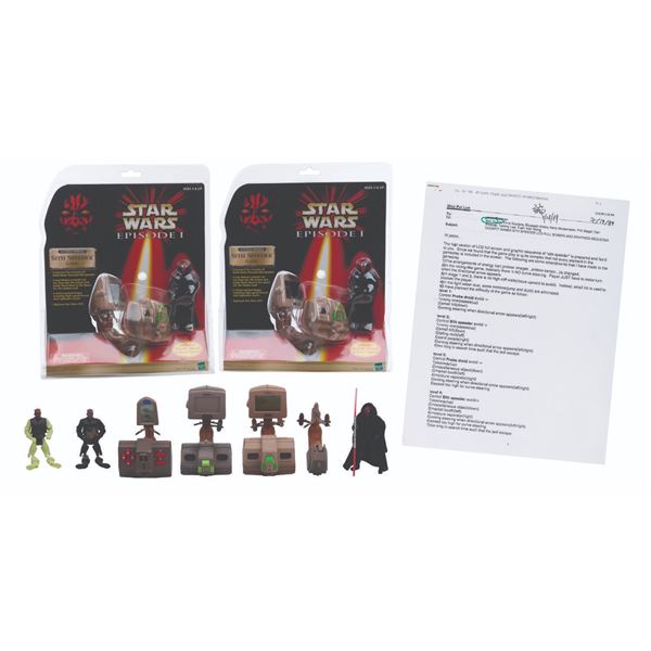 A Set of Prototype LCD Sith Speeder Games and R&D File.