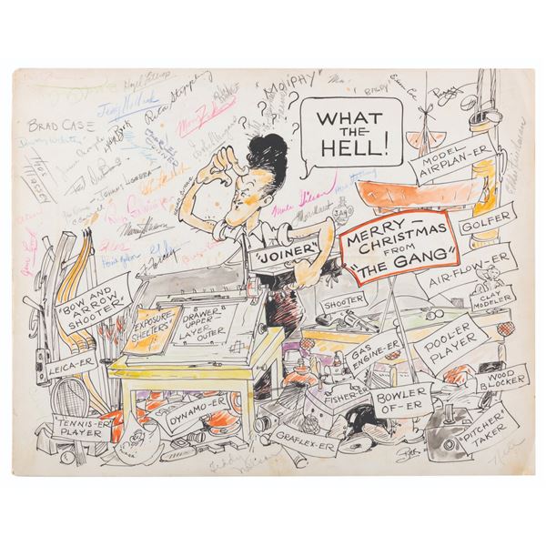 A Multi-Signed Ub Iwerks Christmas Card.