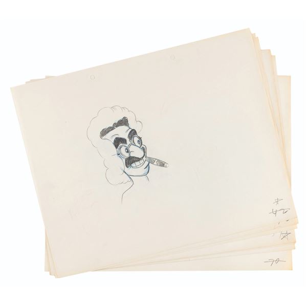 A Collection of Groucho Marx Production Drawings.