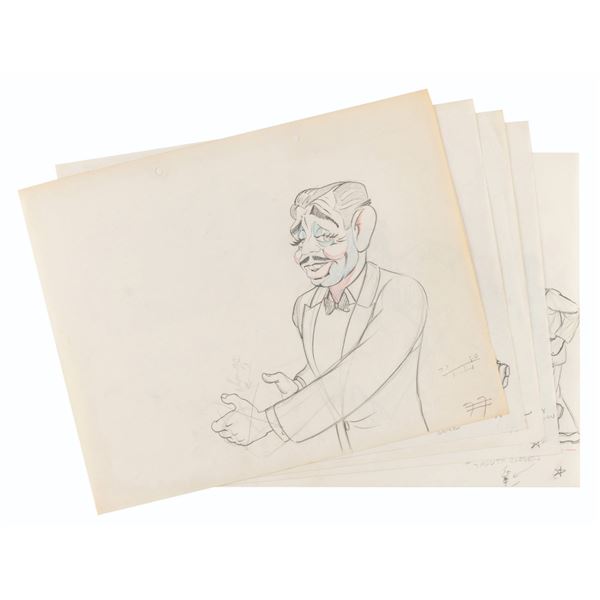 "Hollywood Steps Out" Clark Gable Production Drawings.