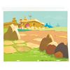 Image 3 : An Original Flintstones Production Cel and Background.