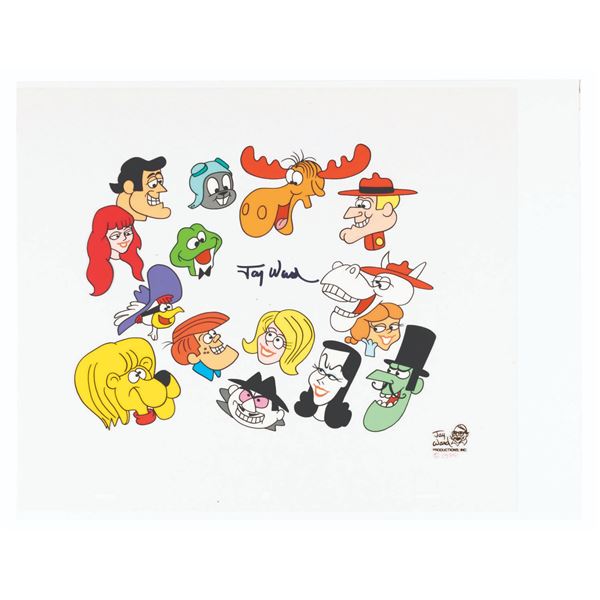 A Rare Jay Ward Signed Scene Cel.