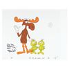 Image 1 : A Bullwinkle Scene Cel Signed by Bill Scott.
