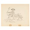 Image 1 : A Production Drawing from "Mickey's Fire Brigade."