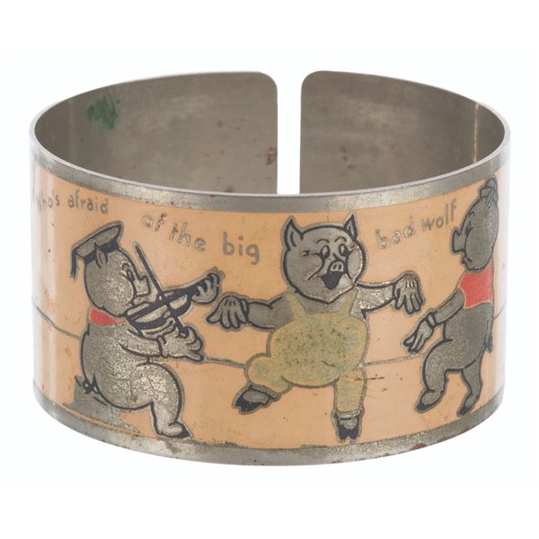 A Rare "Three Litte Pigs" Bracelet.