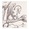 Image 1 : A "Fantasia" Pegasus Drawing Signed By J. Gordon Legg.