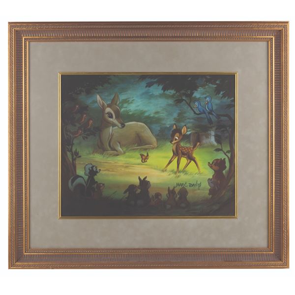 Bambi Meets His Forest Friends Marc Davis Signed Litho.