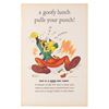 Image 1 : A Goofy World War II Lunch Poster.