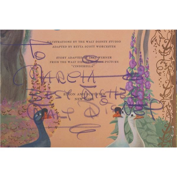 A Walt Disney Signed "Cinderella" Big Golden Book.
