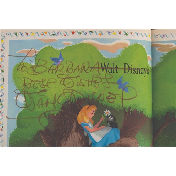 A Walt Disney Signed "Alice in Wonderland" Book.