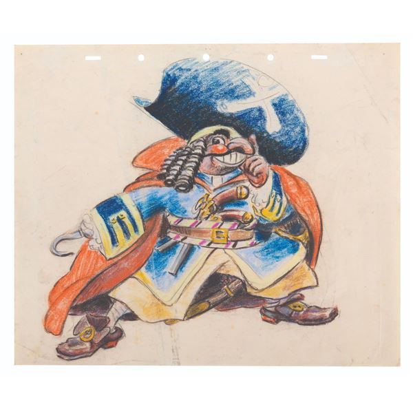 An Early Captain Hook Character Drawing.