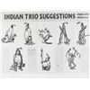 Image 2 : An Early "Peter Pan" Indian Trio Photostat Model Sheet.