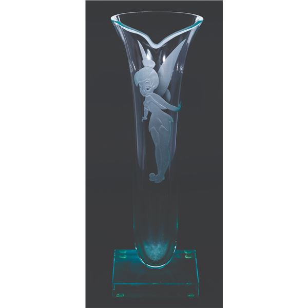 A Guenther Luna Art Glass Tinker Bell Vase.