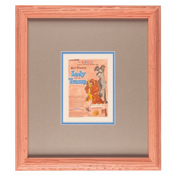 "Lady and The Tramp" Original Poster Concept Art.