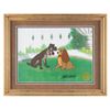 Image 1 : A Marc Davis Signed "Lady and the Tramp" Sericel.