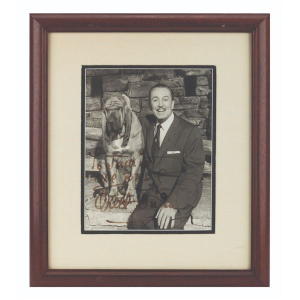 A Walt Disney Signed Photograph.