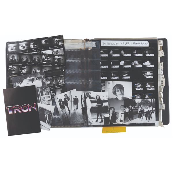 A Harrison Ellenshaw  Tron  Production Photo Binder.