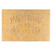 Image 1 : Marc Davis' Cement Handprints and Signature.