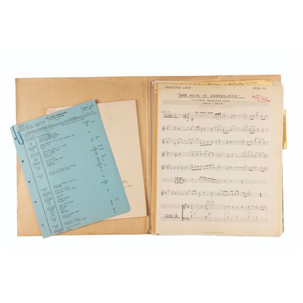 "One Hour in Wonderland" Sheet Music and Script.