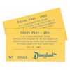 Image 1 : A Pair of 1955 Disneyland Press Passes.