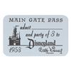 Image 1 : A 1958 Disneyland Main Gate Pass.