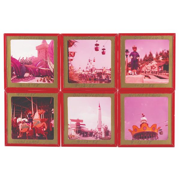 A Collection of Disneyland 1958 Color Glass Slides.