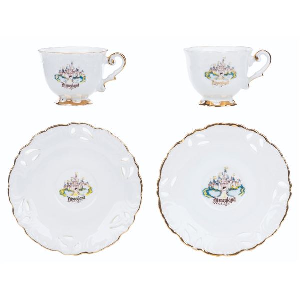 A Pair of Eleanore Welborn Teacups and Saucers.
