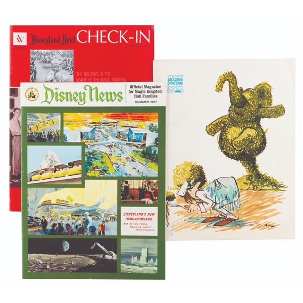 A Trio of Disneyland 1966-67 Magazines.