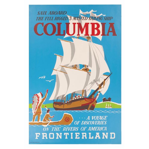 An Original Columbia Attraction Poster.