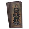 Image 1 : A Haunted Mansion Stretching Portrait Tapestry Set.