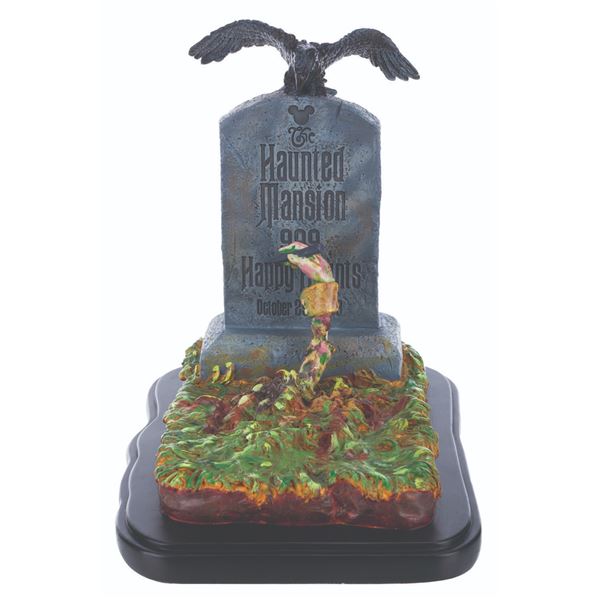 A Haunted Mansion 999 Happy Haunts Sculpture.