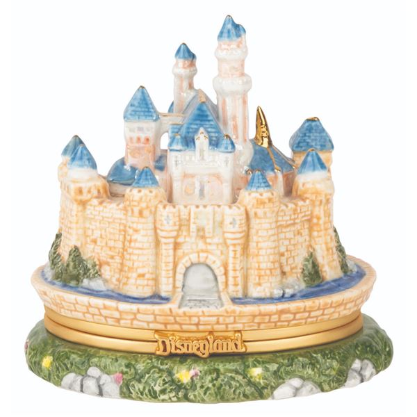A Signed Sleeping Beauty Castle Trinket Box.