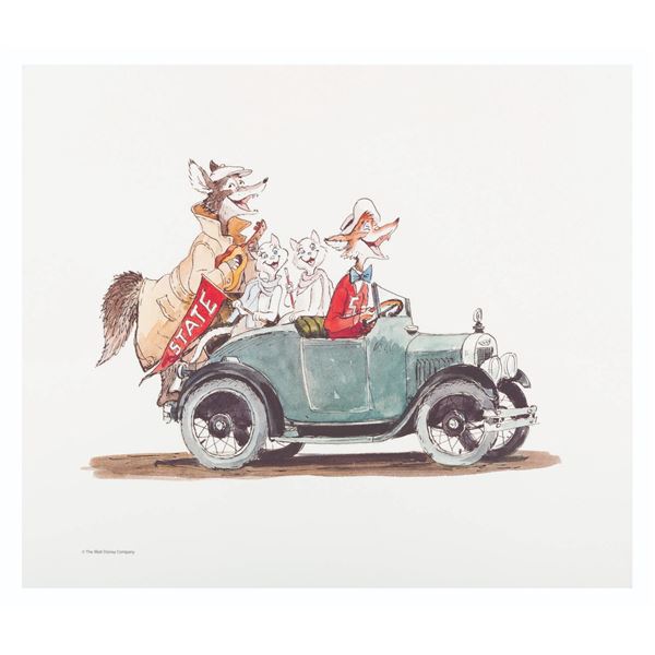 A Marc Davis America Sings Disneyland Hotel Print.