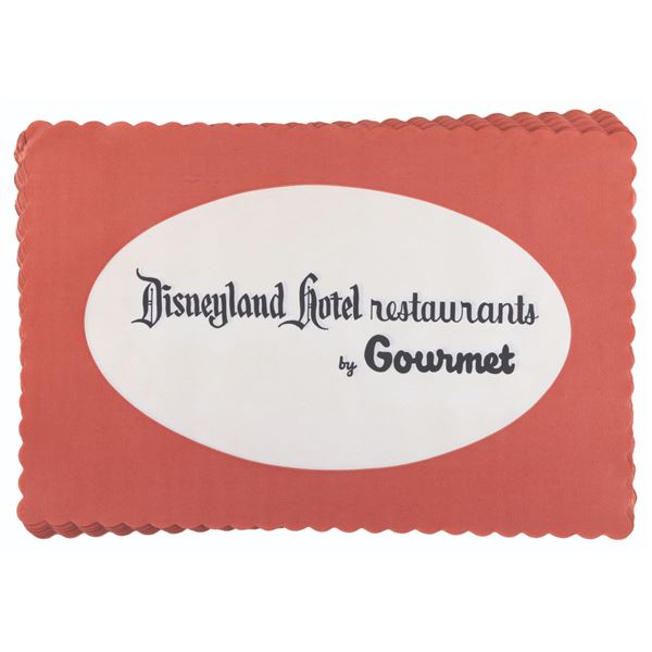 A Collection of Disneyland Hotel Restaurants Placemats.