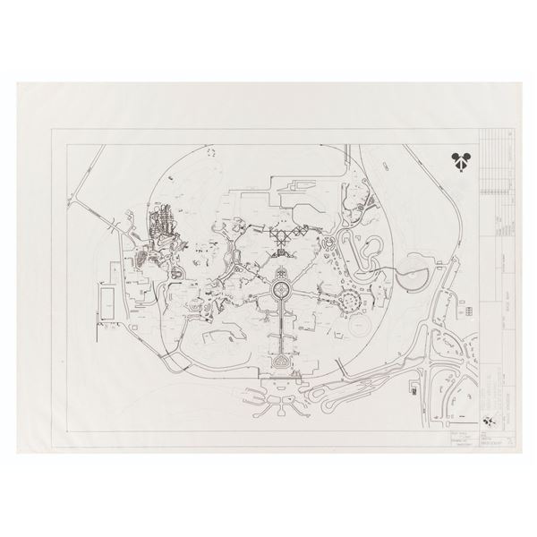 A Walt Disney World Blueprint Plan Collection.