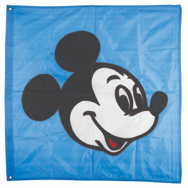 A Walt Disney World Railroad Mickey Mouse Flag.