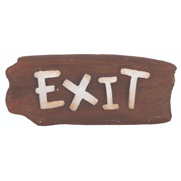 A Winnie-the-Pooh & Tigger Meet and Greet Exit Sign.