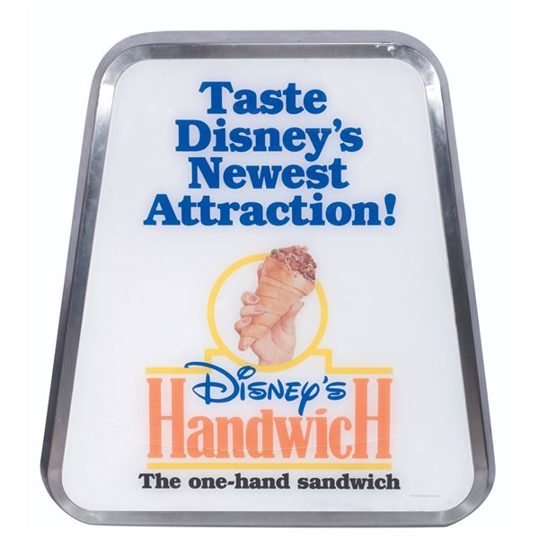 A Walt Disney World Handwich Sign.
