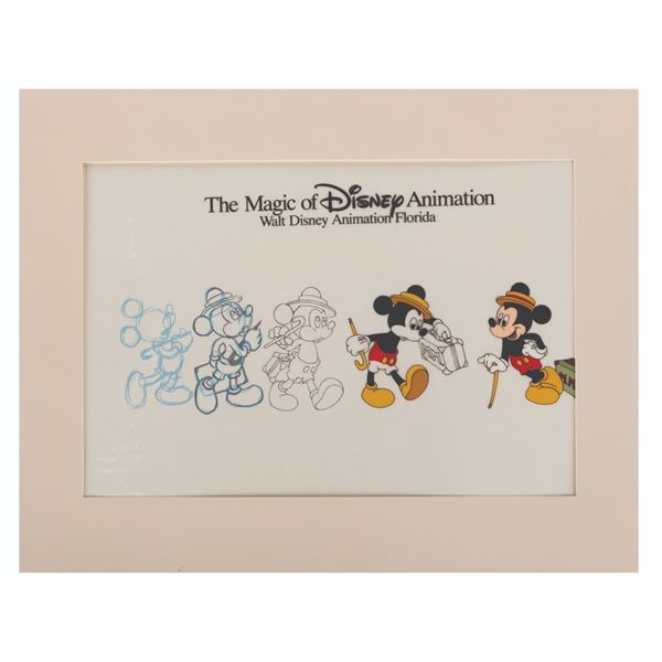 A Progressive Mickey Magic of Disney Animation Cel.