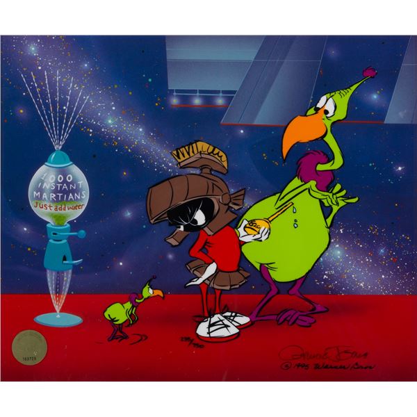 A Chuck Jones Signed "Instant Martians" Cel.