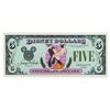 Image 1 : A Disney Dollars 1987 First Issue $5 Bill.