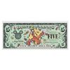 Image 1 : A Disney Dollars Disneyland 2000 $5 Bill.